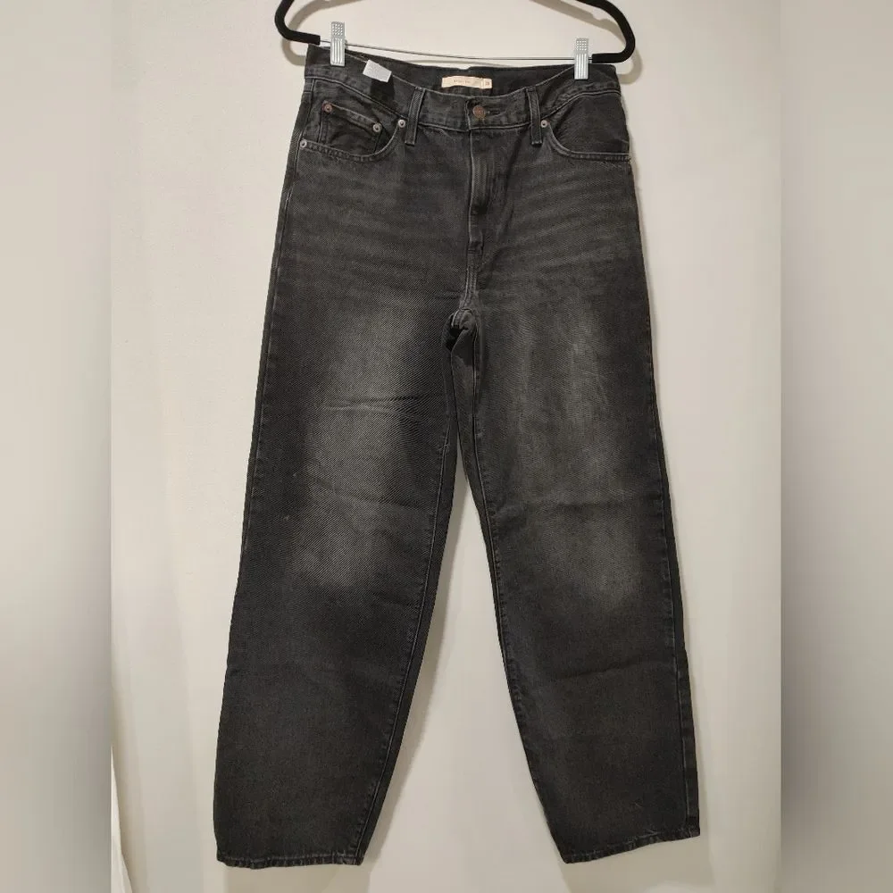 Levi's Baggy Dad Classic Black Jeans Women's Size 28